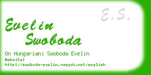 evelin swoboda business card